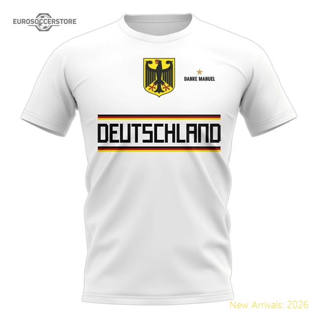 Danke Neuer Germany T-Shirt (White)-Football Jersey Hub