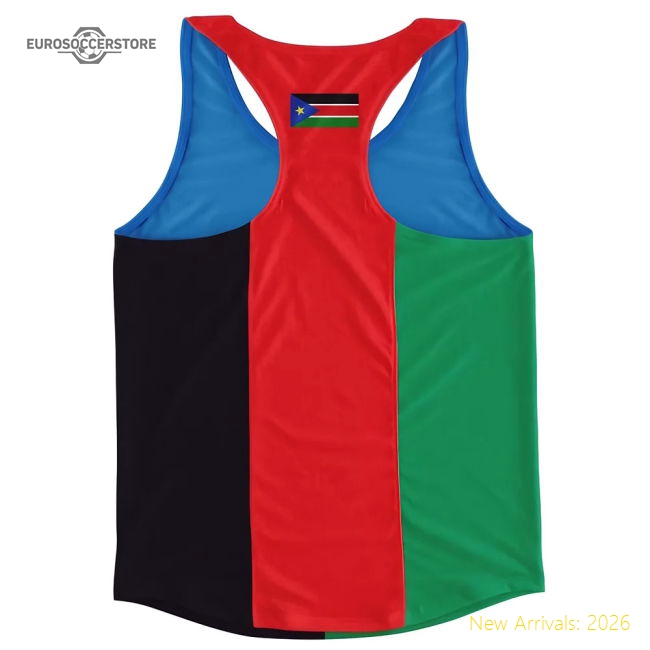 South Sudan Flag Running Vest-Football Jersey Hub