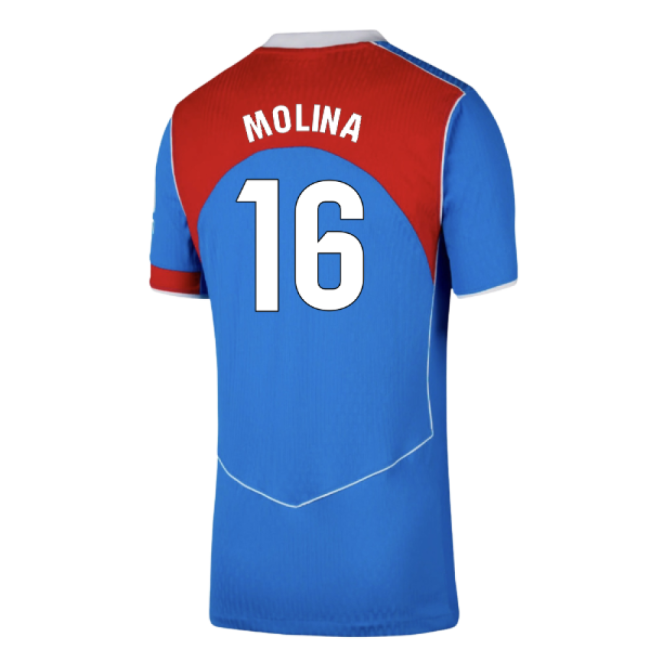 2025-2026 Atletico Madrid Authentic Third Shirt (Molina 16)-Football Jersey Hub