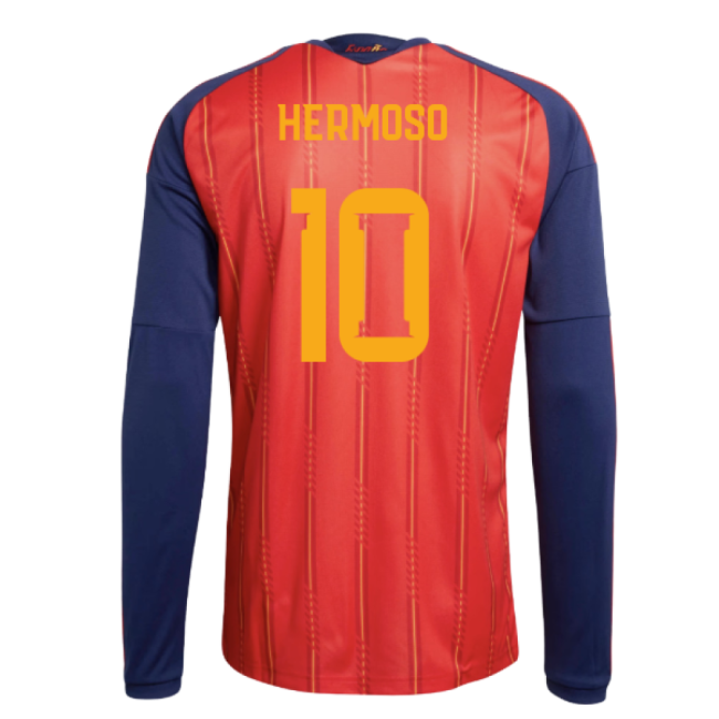 2026-2027 Spain Long Sleeve Home Shirt (Hermoso 10)-Football Jersey Hub