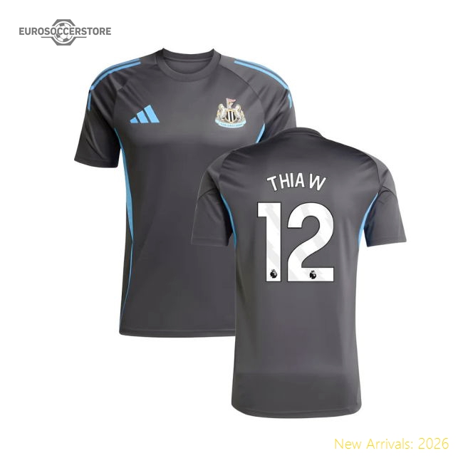 2025-2026 Newcastle Training Shirt (Grey) (Thiaw 12)-Football Jersey Hub