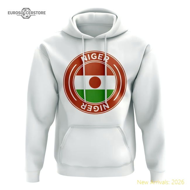 Niger Football Badge Hoodie (White)-Football Jersey Hub