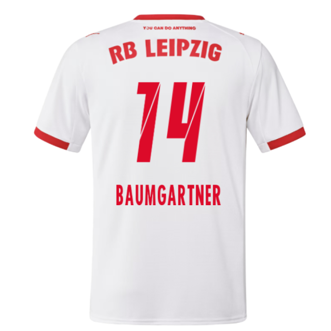 2025-2026 Red Bull Leipzig Home Shirt (Baumgartner 14)-Football Jersey Hub