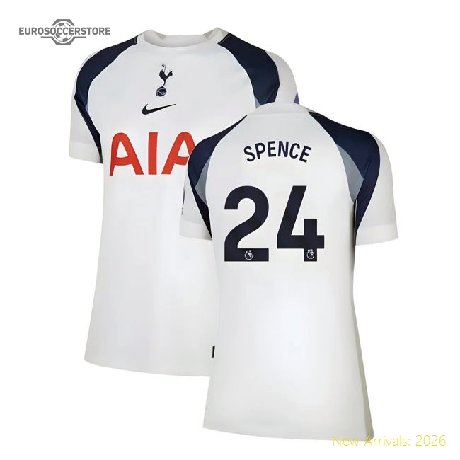 2025-2026 Tottenham Home Shirt (Womens) (Spence 24)-Football Jersey Hub