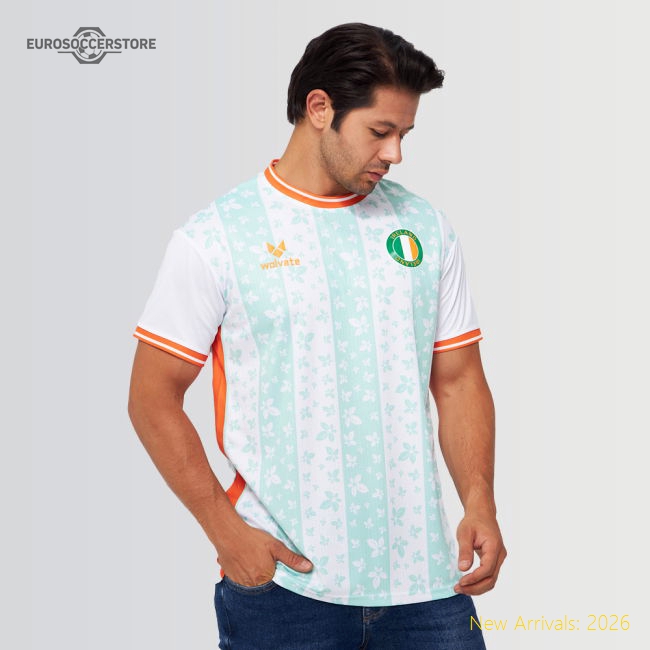 Ireland Legacy Football Jersey White (Wolvate) Adult Short Sleeve-Football Jersey Hub