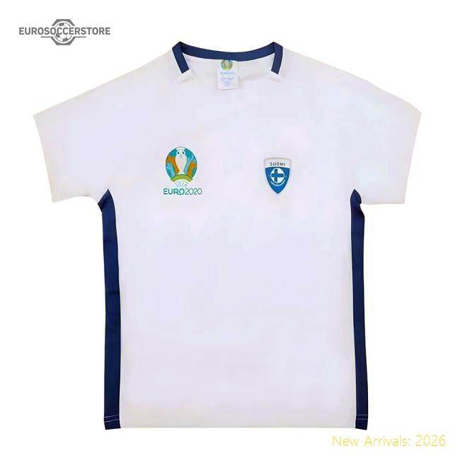 Finland 2021 Polyester T-Shirt (White) - Kids-Football Jersey Hub