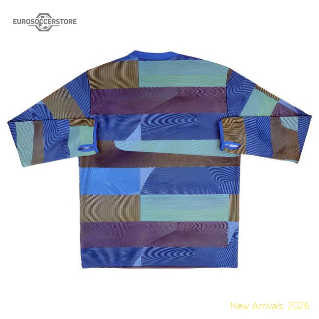 2025-2026 Real Madrid Pre Match Warm Top (Blue)-Football Jersey Hub