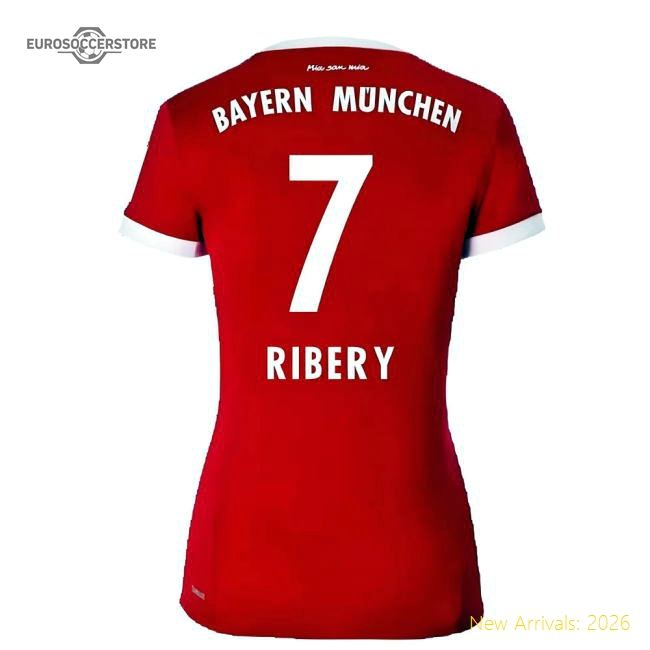 Bayern Munich 2017-18 Womens Home Shirt (XL) ((Excellent) XL) (Ribery 7)-Football Jersey Hub