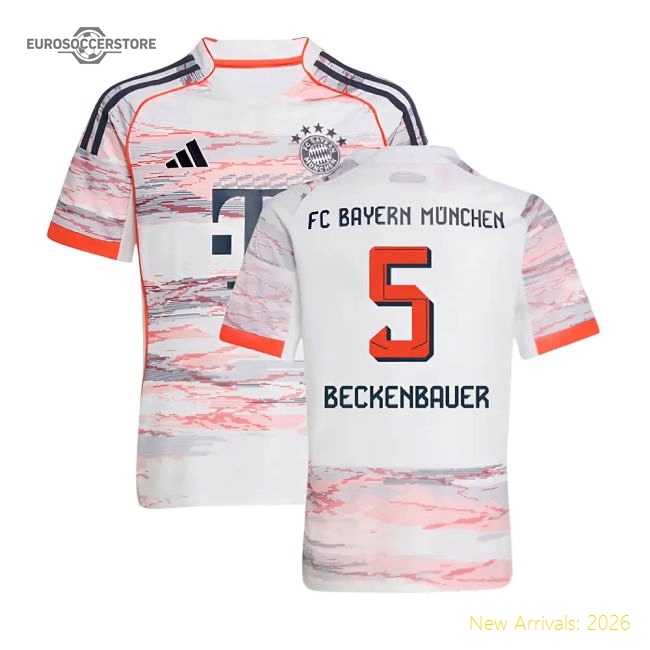 2025-2026 Bayern Munich Away Shirt (Kids) (Beckenbauer 5)-Football Jersey Hub
