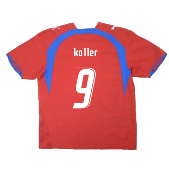 Czech Republic 2006-08 Home Shirt ((Very Good) L) (Koller 9)-Football Jersey Hub