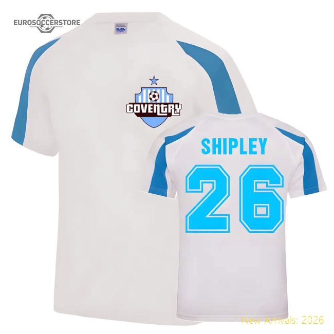 Jordan Shipley Coventry Sports Training Jersey (White)-Football Jersey Hub