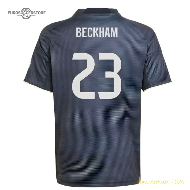 2025-2026 Real Madrid Away Shirt (Kids) (Beckham 23)-Football Jersey Hub