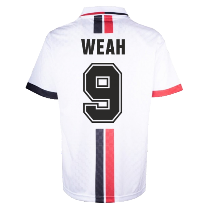 AC Milan 1996 Away Retro Shirt (Weah 9)-Football Jersey Hub