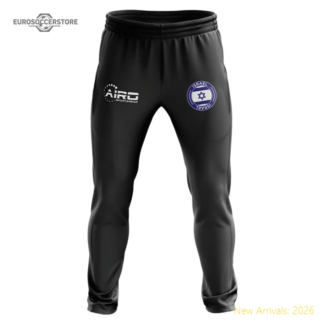 Israel Concept Football Training Pants (Black)-Football Jersey Hub