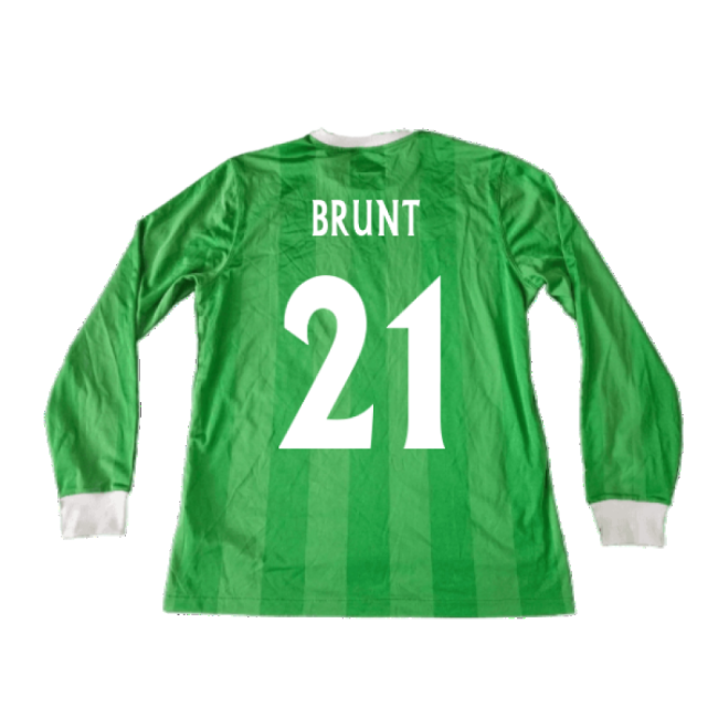 Northern Ireland 2010-12 Long Sleeve Home Shirt ((Good) XL) (Brunt 21)-Football Jersey Hub