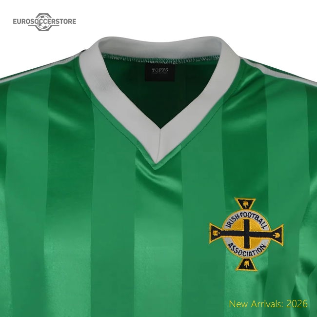 Northern Ireland 1983 Polyester Retro Football Shirt-Football Jersey Hub