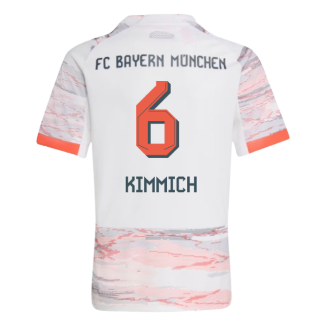 2025-2026 Bayern Munich Away Shirt (Kids) (Kimmich 6)-Football Jersey Hub