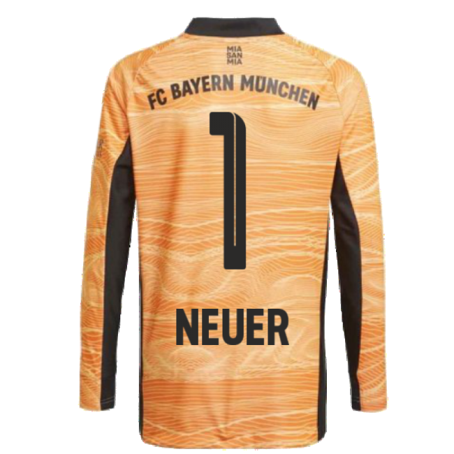 2021-2022 Bayern Munich Home Goalkeeper Shirt (Orange) (NEUER 1)-Football Jersey Hub