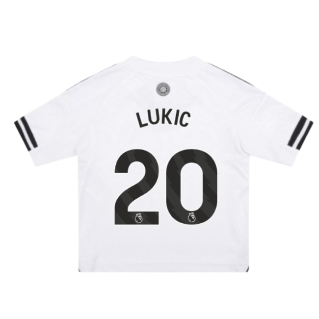 2025-2026 Fulham Home Mini Kit (Lukic 20)-Football Jersey Hub
