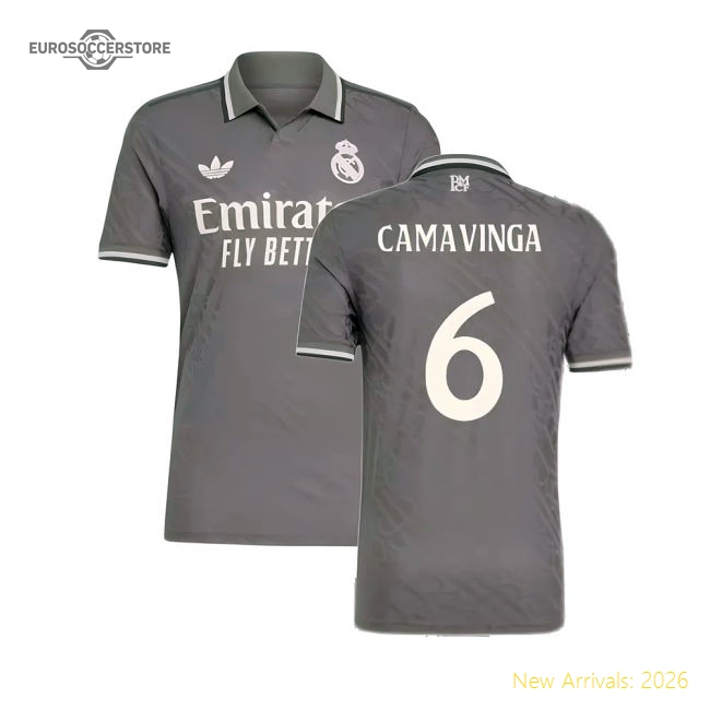 2024-2025 Real Madrid Third Shirt (Camavinga 6)-Football Jersey Hub