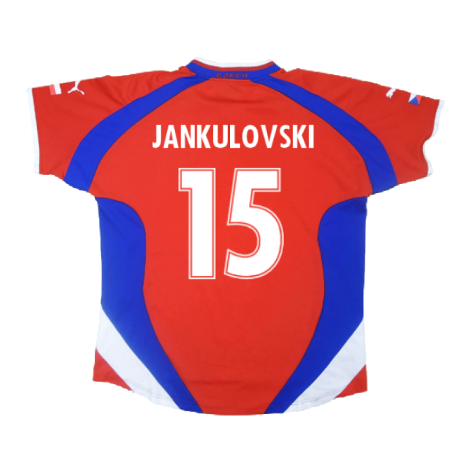 Czech Republic 2000-02 Home Shirt ((Very Good) XL) (Jankulovski 15)-Football Jersey Hub