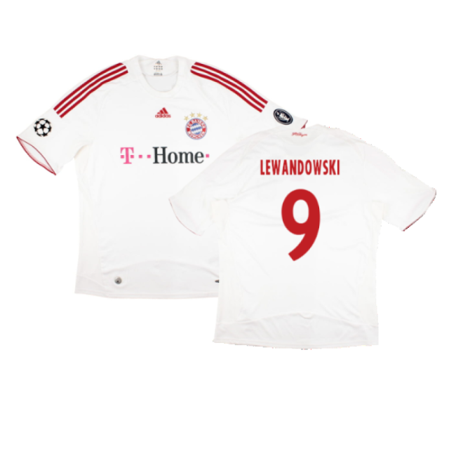 Bayern Munich 2008-09 Third Shirt ((Very Good) XXL) (Lewandowski 9)-Football Jersey Hub