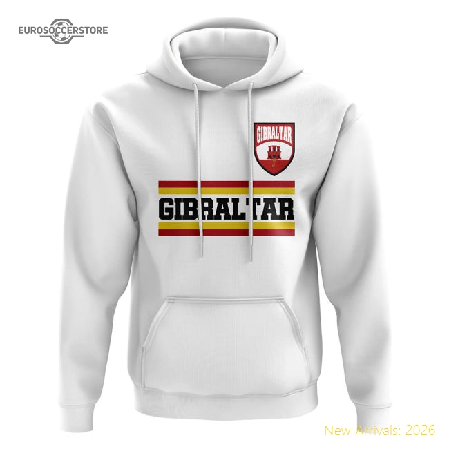 Gibraltar Core Football Country Hoody (White)-Football Jersey Hub