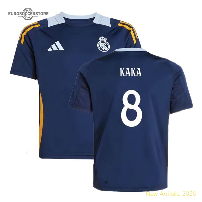 2024-2025 Real Madrid Training Jersey (Navy) - Kids (Kaka 8)-Football Jersey Hub