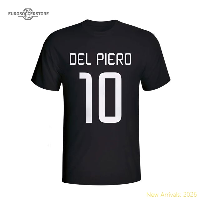 Alessandro Del Piero Juventus Hero T-shirt (black)-Football Jersey Hub