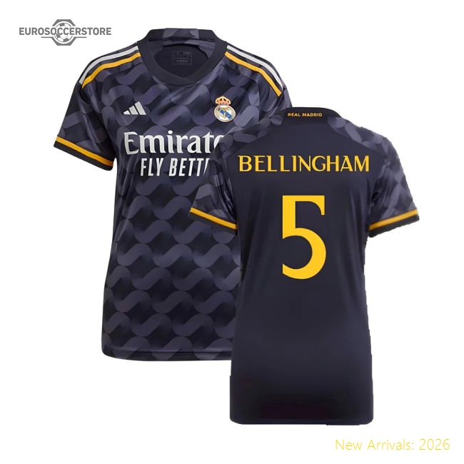 2023-2024 Real Madrid Away Shirt (Ladies) (Bellingham 5)-Football Jersey Hub