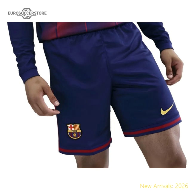 2025-2026 Barcelona Home Shorts (Blue)-Football Jersey Hub