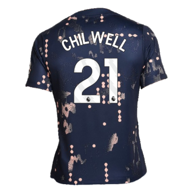 2024-2025 Chelsea Academy Pro Pre-Match Shirt (Obsidian) (Chilwell 21)-Football Jersey Hub