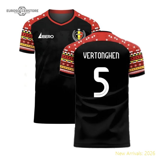 Belgium 2024-2025 Away Concept Football Kit (Libero) (7-8y) (BNWT) (Vertonghen 5)-Football Jersey Hub