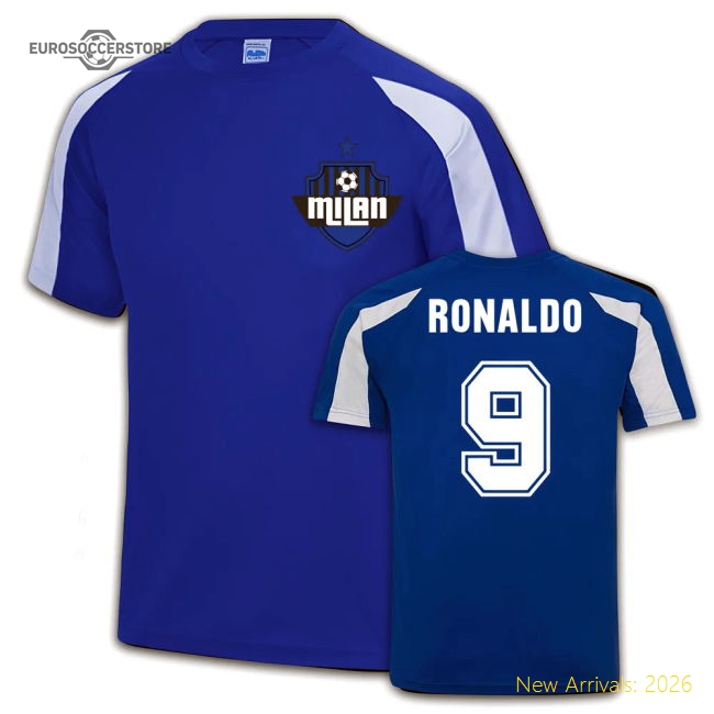 Inter Milan Sports Training Jersey (Ronaldo 9)-Football Jersey Hub