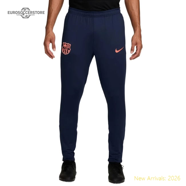 2025-2026 Barcelona Dri-Fit Strike Pants (Navy) - Kids-Football Jersey Hub