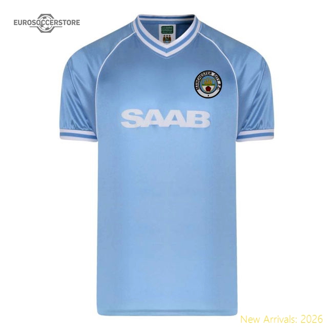 Manchester City 1982 Retro Football Shirt-Football Jersey Hub