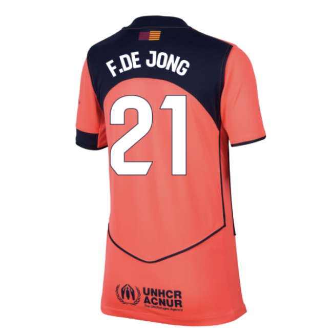 2025-2026 Barcelona Third Shirt (Kids) (F.De Jong 21)-Football Jersey Hub