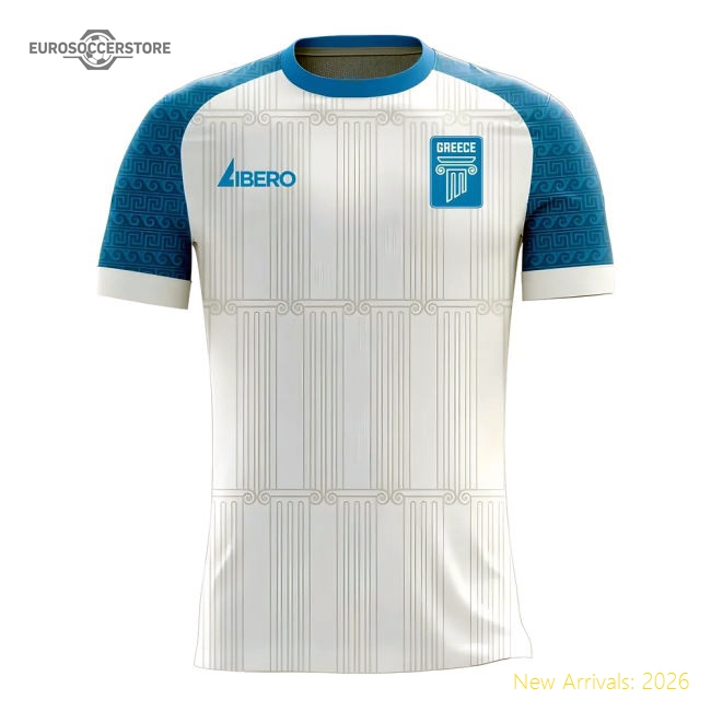 Greece 2025-2026 Home Concept Football Kit (Libero) - Womens-Football Jersey Hub