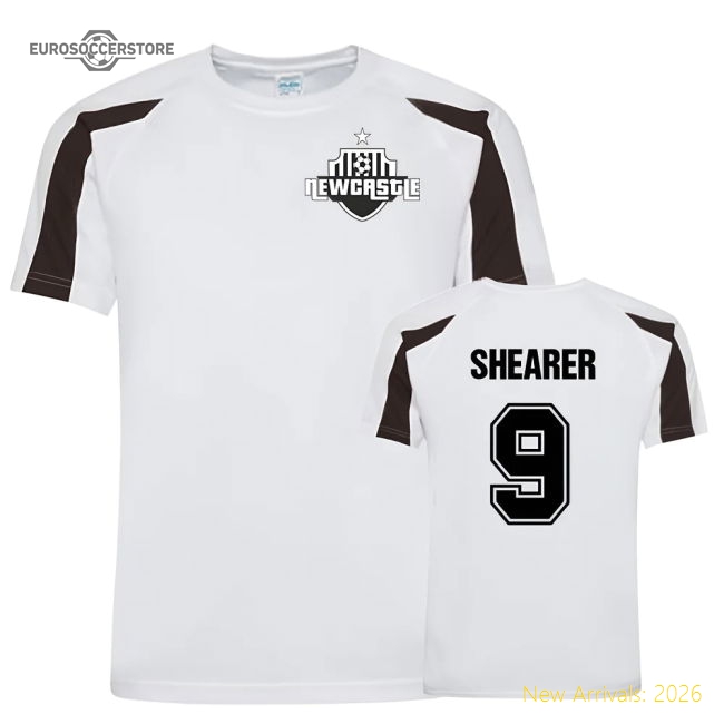 Alan Shearer Newcastle Sports Training Jersey (White)-Football Jersey Hub