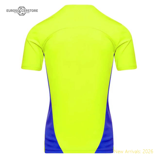 2024-2025 Man City Training Shirt (Yellow Glow) (Marmoush 7)-Football Jersey Hub