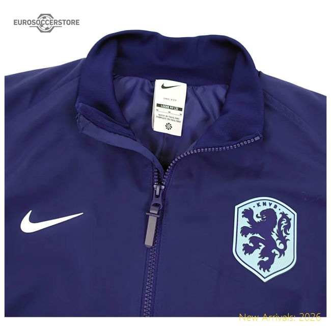 2024-2025 Netherlands Strike Anthem Jacket (Navy)-Football Jersey Hub
