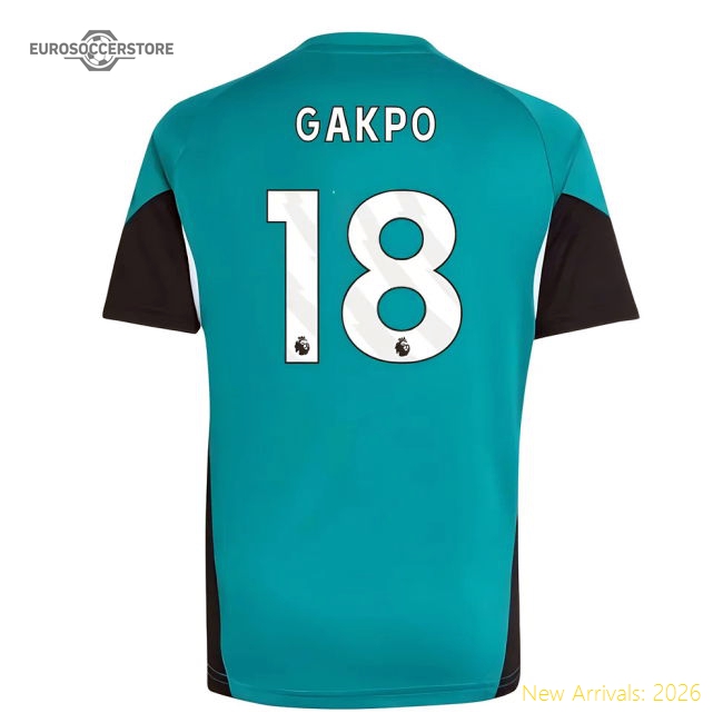 2025-2026 Liverpool EU Training Jersey (Green) - Kids (Gakpo 18)-Football Jersey Hub