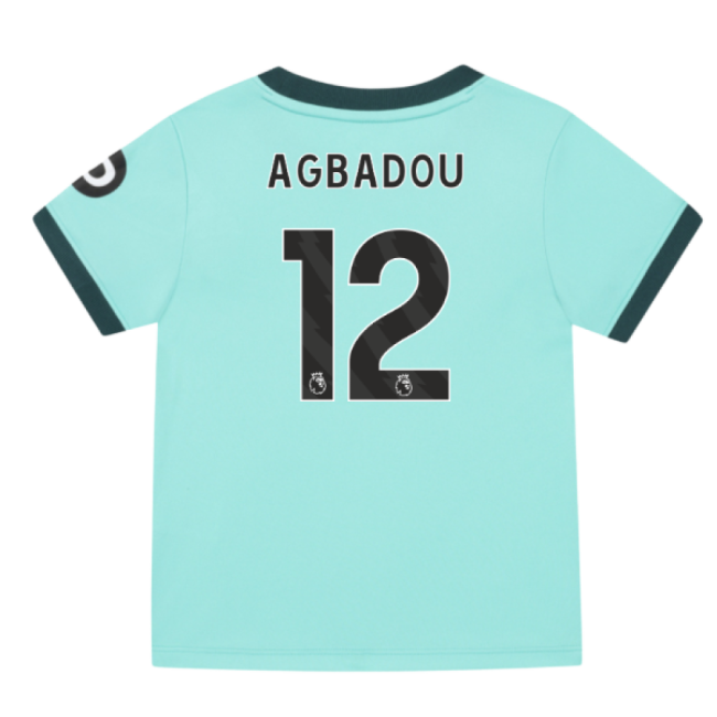 2025-2026 Wolves Away Infant Kit (Agbadou 12)-Football Jersey Hub