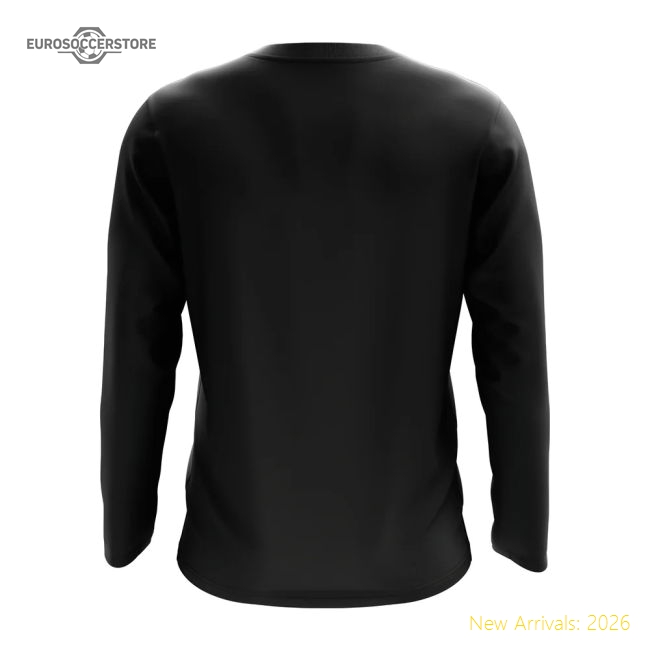 Vanuatu Core Football Country Long Sleeve T-Shirt (Black)-Football Jersey Hub