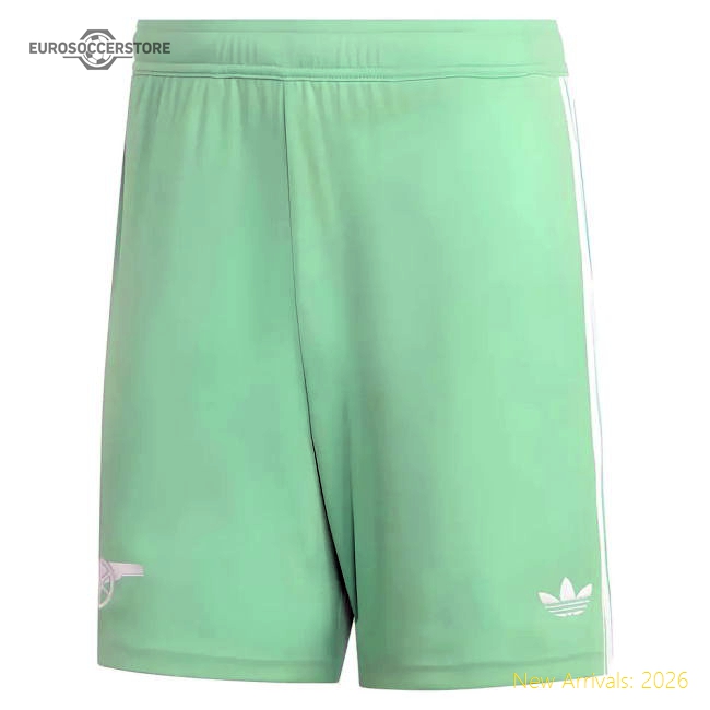 2025-2026 Arsenal Third Goalkeeper Shorts (Green)-Football Jersey Hub