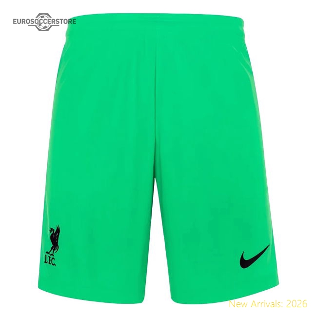 Liverpool 2021-2022 Goalkeeper Shorts (Green)-Football Jersey Hub
