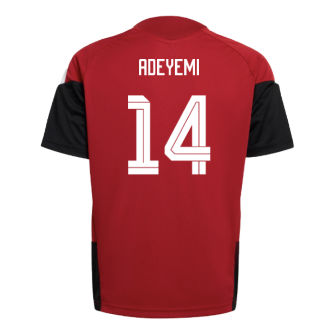 2026-2027 Germany Training Jersey (Red) - Kids (Adeyemi 14)-Football Jersey Hub