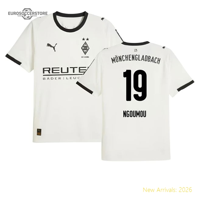 2025-2026 Borussia MGB Home Shirt (Ngoumou 19)-Football Jersey Hub