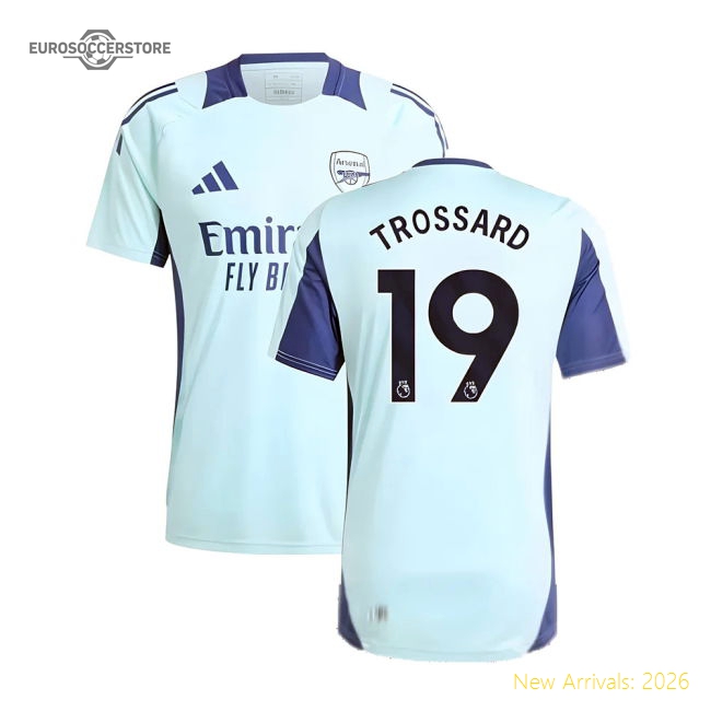 2024-2025 Arsenal Training Jersey (Clear Aqua) (Trossard 19)-Football Jersey Hub