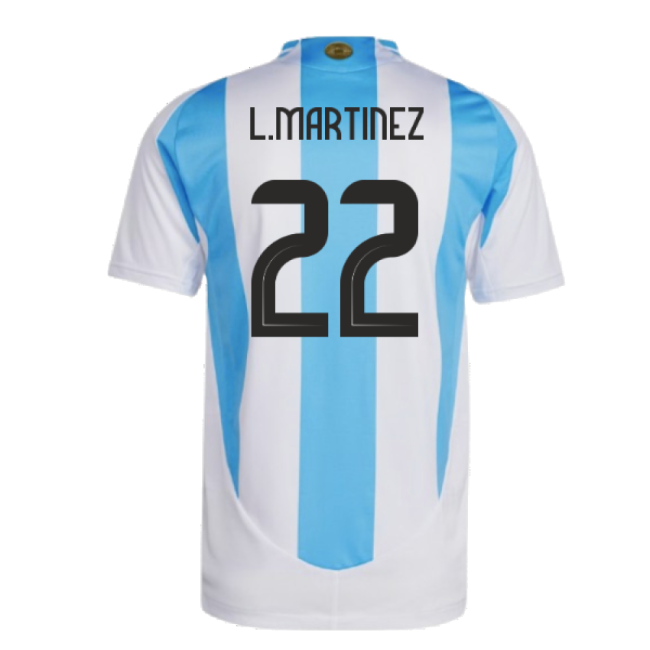 2024-2025 Argentina Authentic Home Shirt (L.MARTINEZ 22)-Football Jersey Hub